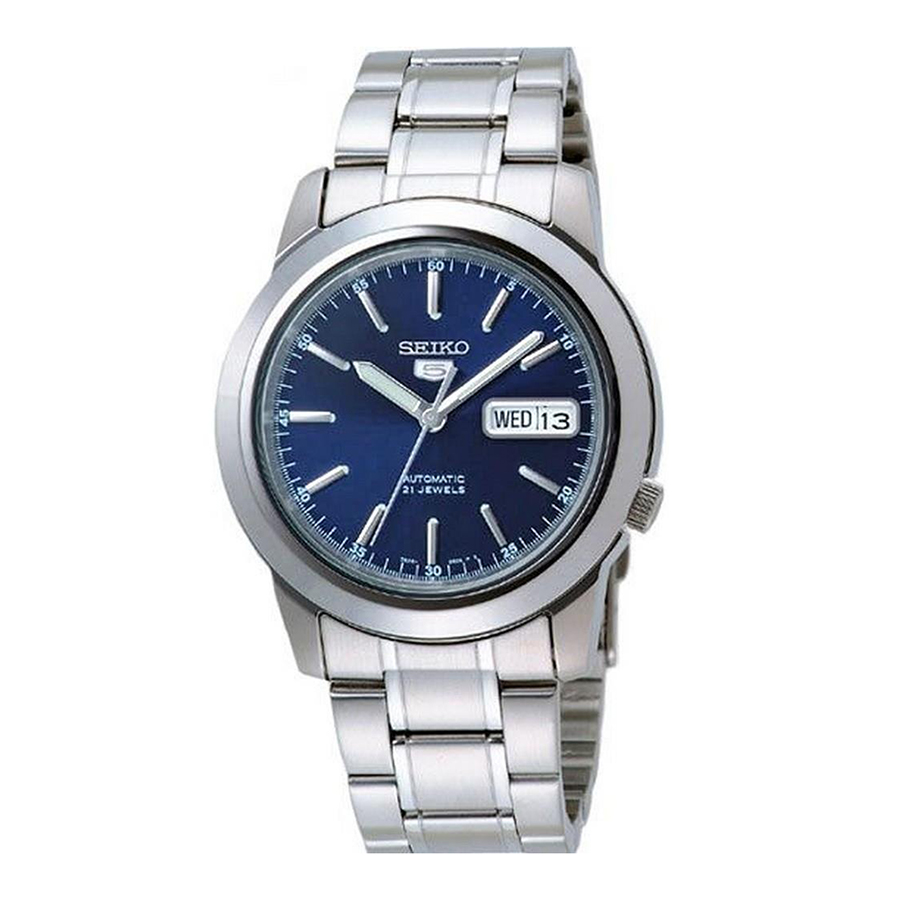 Đồng Hồ Nam Seiko 5 Automatic Blue Dial Men's Watch SNKE51K1 Màu Bạc Mặt Xanh