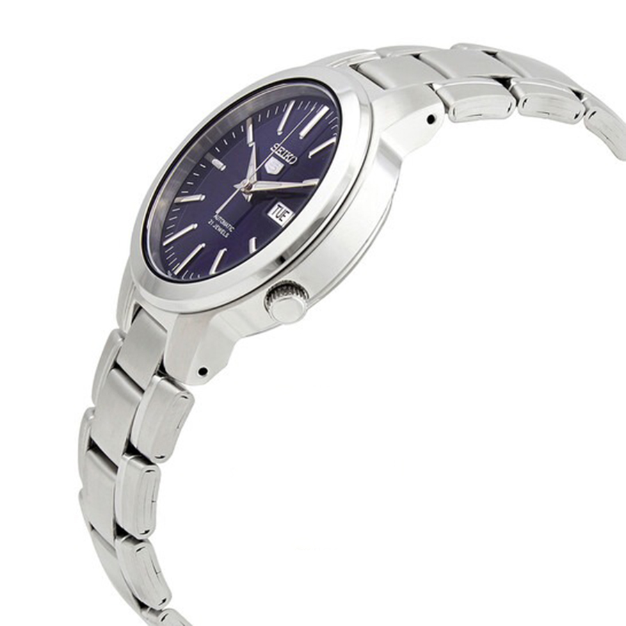 Đồng Hồ Nam Seiko Series 5 Automatic Blue Dial Men's Watch SNKA05K1 Màu Bạc Mặt Xanh