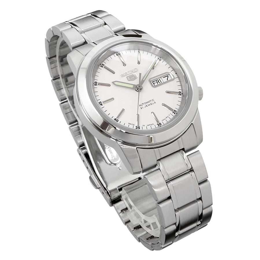 Đồng Hồ Nam Seiko Series 5 Automatic Silver Dial Men's Watch SNKE49J1 Màu Bạc