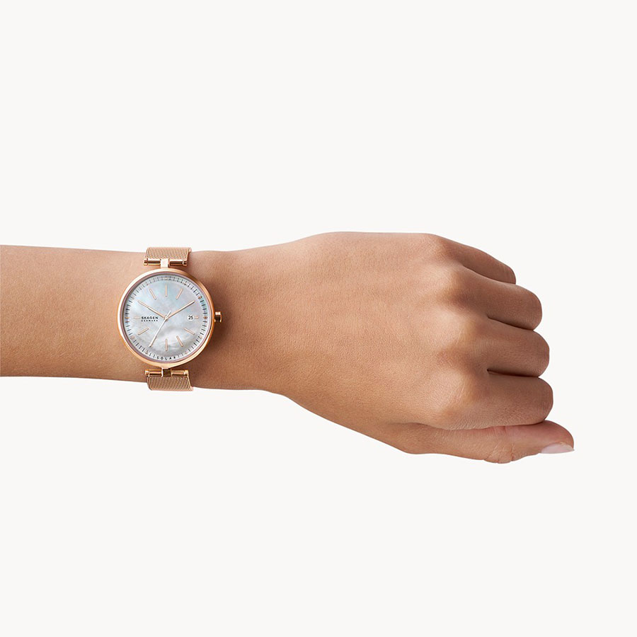 Đồng Hồ Skagen SKW2980 Cho Nữ Màu Vàng Hồng