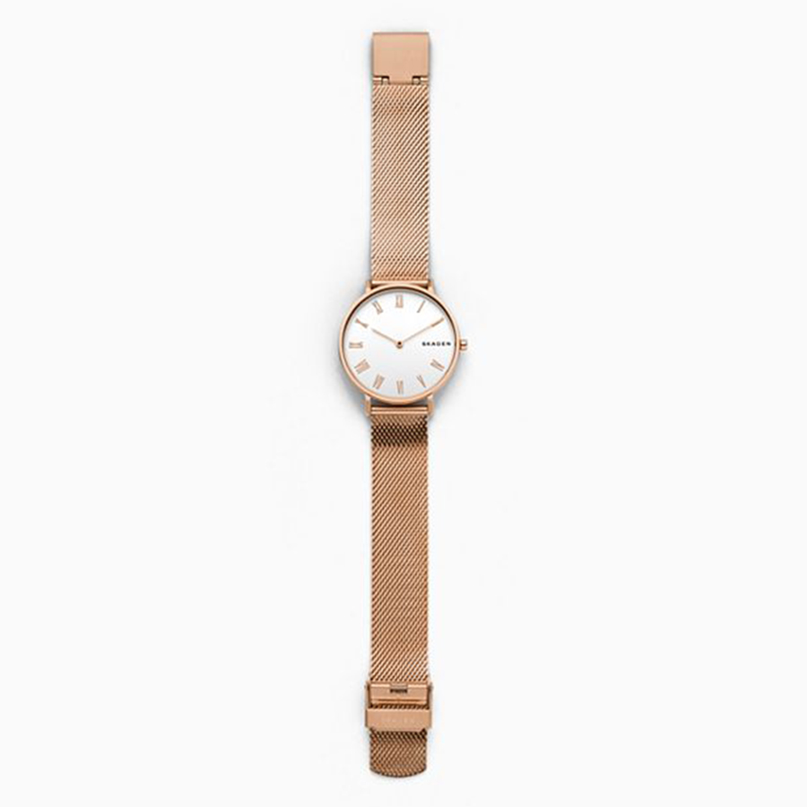 Đồng Hồ Nữ Skagen SKW2714 Màu Vàng Hồng Mặt Trắng