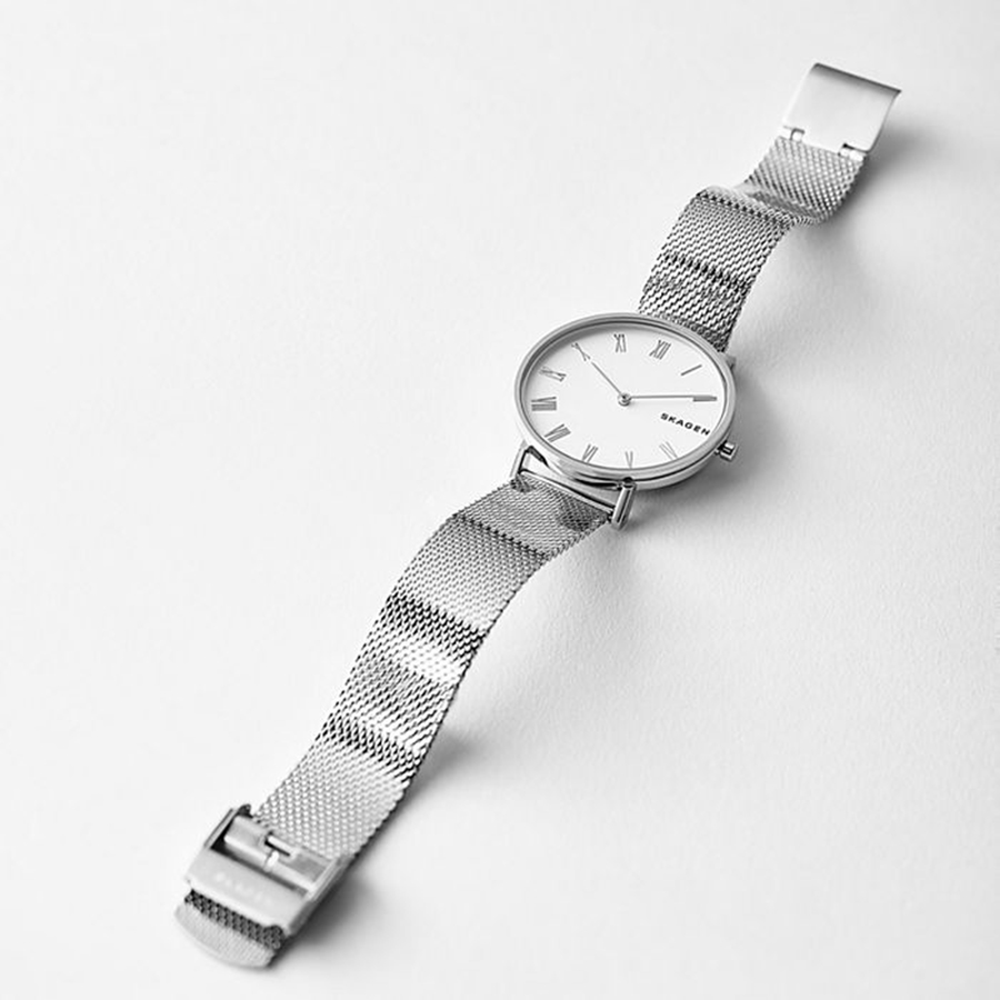 Đồng Hồ Nữ Skagen SKW2712 Màu Bạc Mặt Trắng