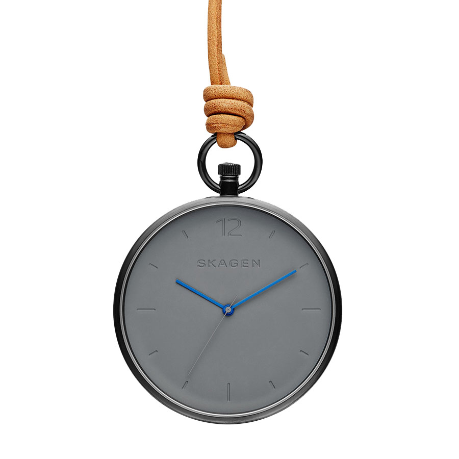 Đồng Hồ Bỏ Túi Skagen SKW6189 Cho Nam Màu Nâu Xám