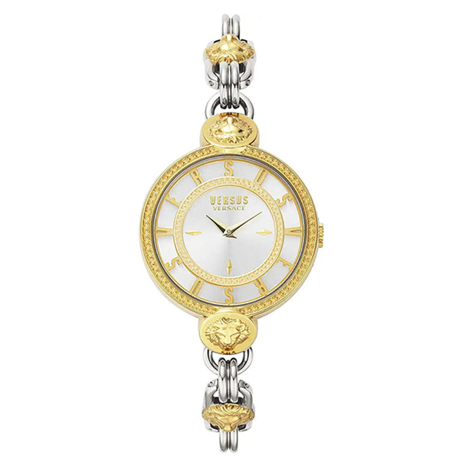 Đồng Hồ Nữ Versace Versus Two Tone Watches Les Docks VSPLL2321 Màu Vàng Trắng