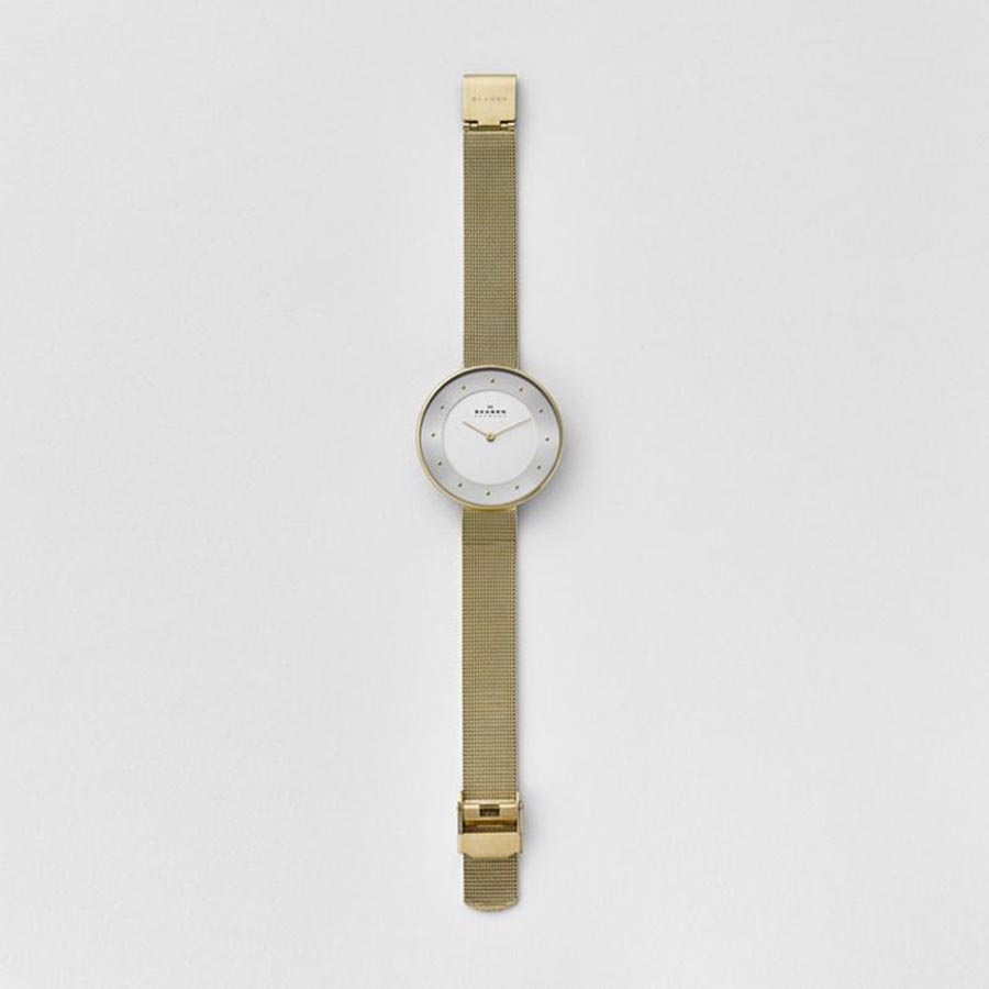 Đồng Hồ Nữ Skagen SKW2141 Màu Vàng Mặt Trắng