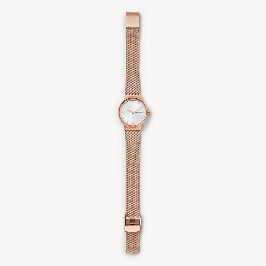 Đồng Hồ Skagen SKW2665 Cho Nữ Màu Vàng Hồng Mặt Bạc