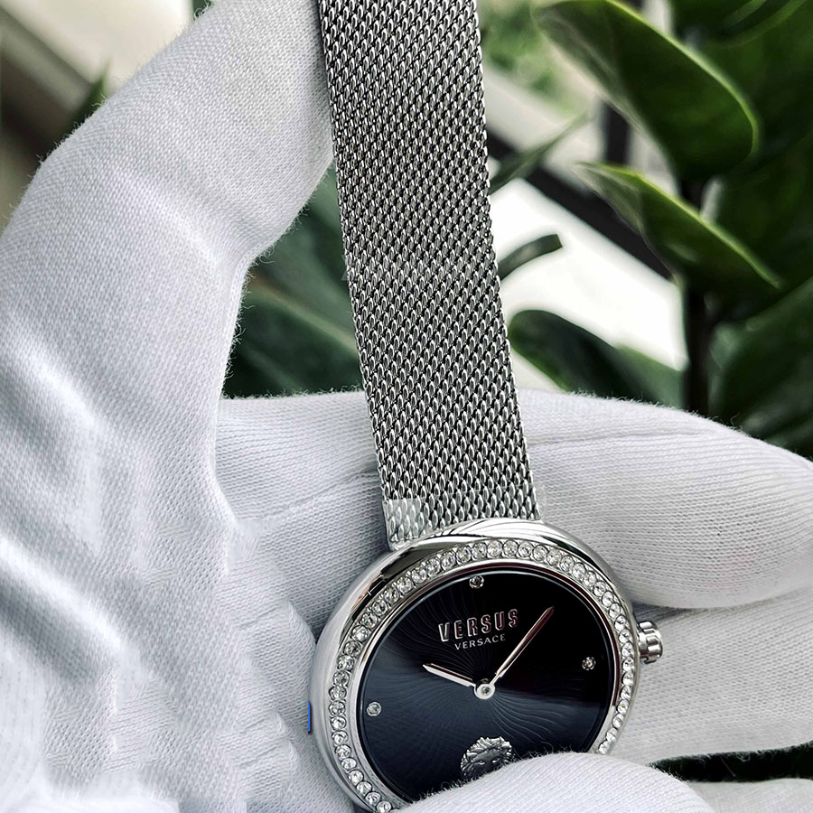 Đồng Hồ Nữ Versace Versus Womens Lea Quartz Watch VSPEN1921 35mm Màu Bạc