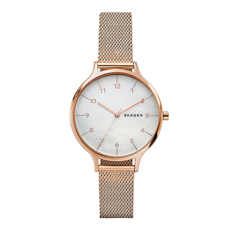 Đồng Hồ Skagen SKW2633 Cho Nữ Màu Vàng Hồng Mặt Trắng