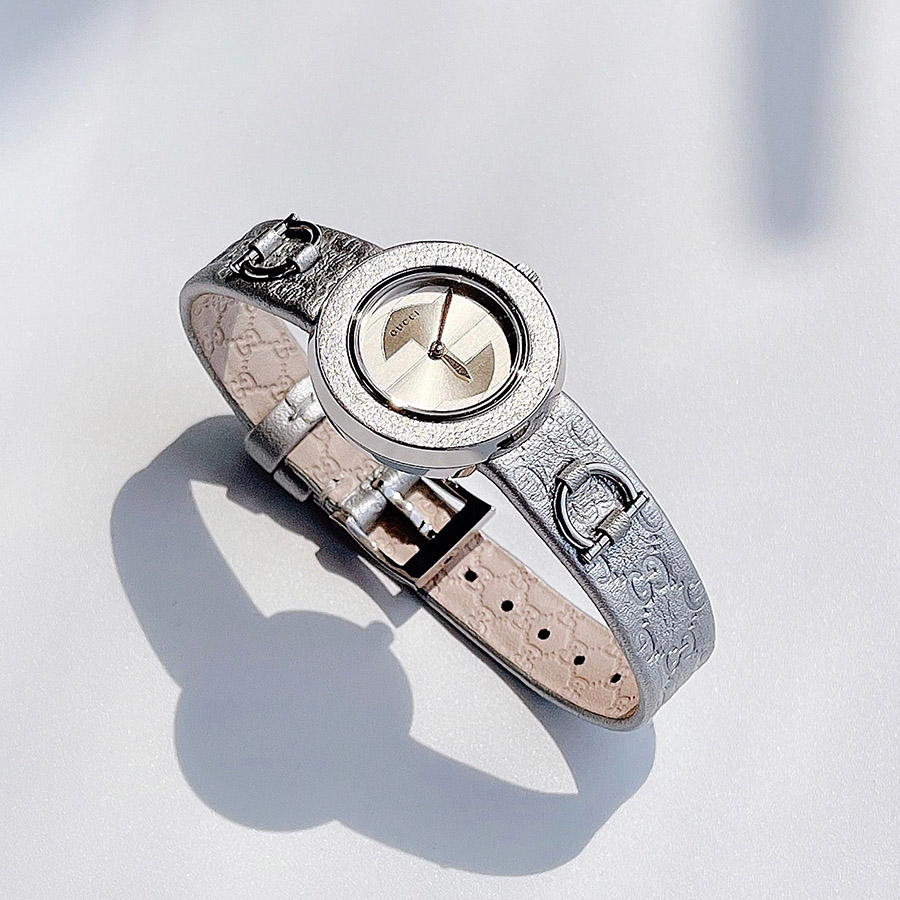 Đồng Hồ Nữ Gucci Women's U-Play Watch Quartz Sapphire Crystal Màu Bạc