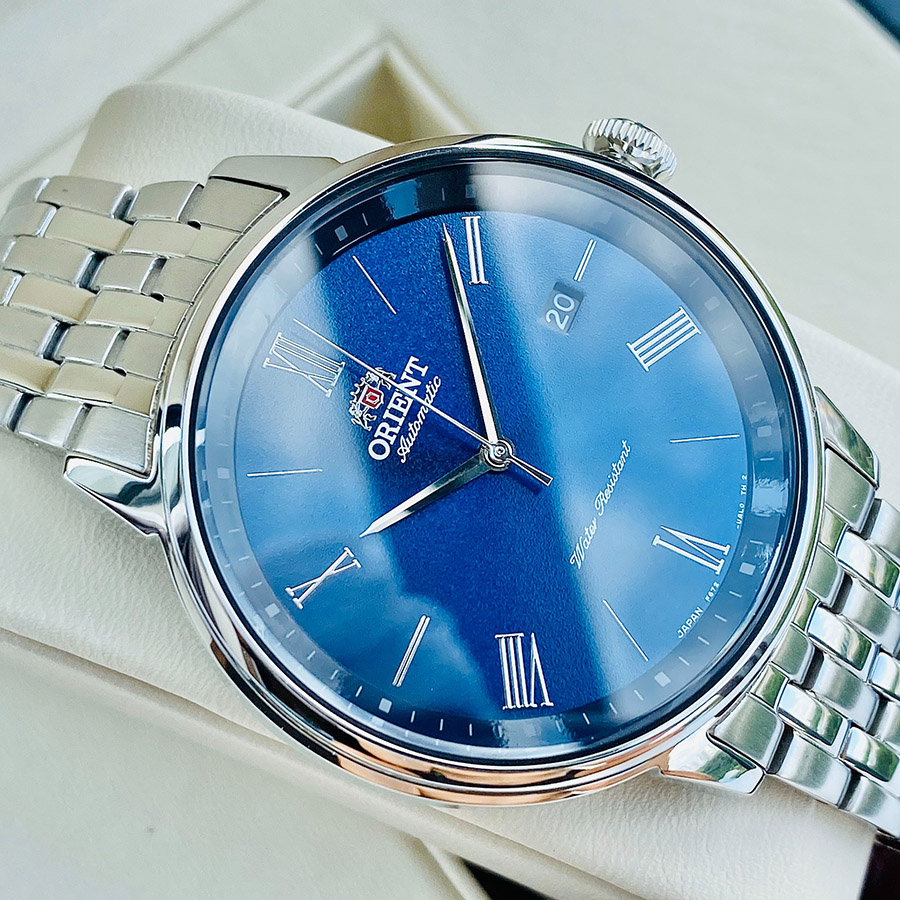 Đồng Hồ Nam Orient Contemporary Blue Dial Automatic RA-AC0J03L00C Màu Xanh Bạc