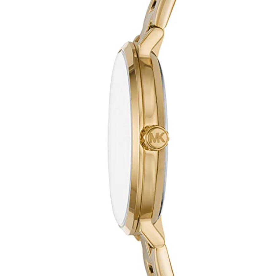 Đồng Hồ Nam Michael Kors MK Men's Auden Three-Hand Gold-Tone Stainless Steel Watch MK7185 Màu Vàng Gold