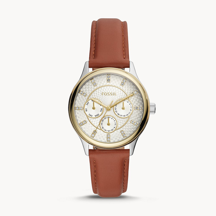 Combo Đồng Hồ Nữ Fossil BQ3408 Và Son Tom Ford Lip Color Màu 27 Đỏ Gạch