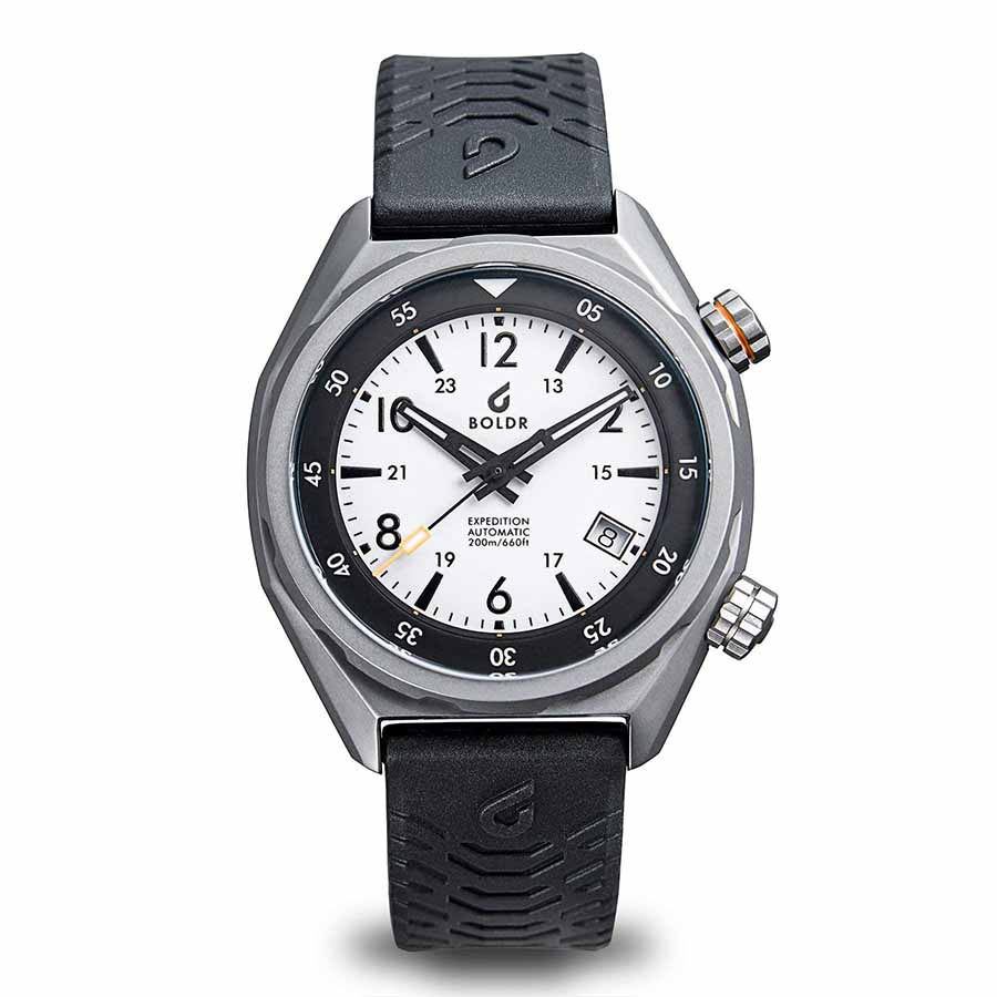 Đồng Hồ Nam Boldr Expedition Eiger Màu Xám Trắng