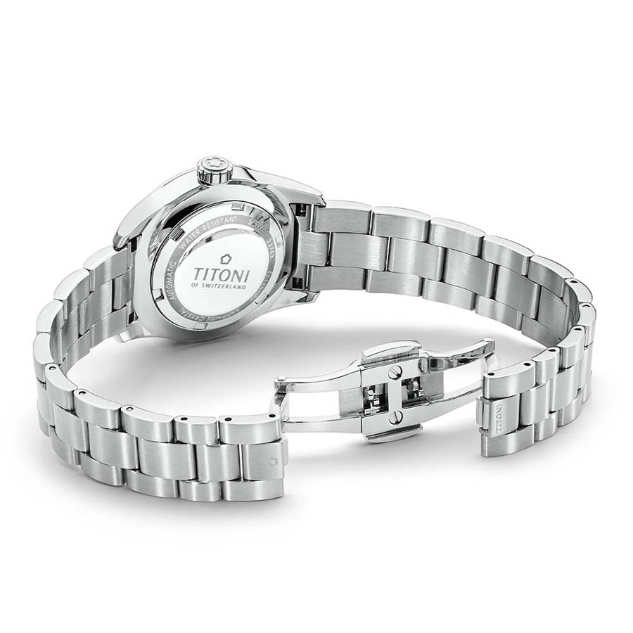 Đồng Hồ Nữ Titoni 23743 S-581 29mm Màu Bạc