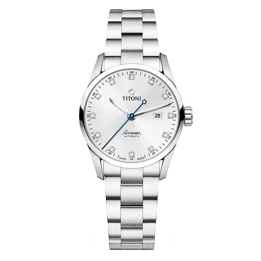 Đồng Hồ Nữ Titoni 23743 S-581 29mm Màu Bạc