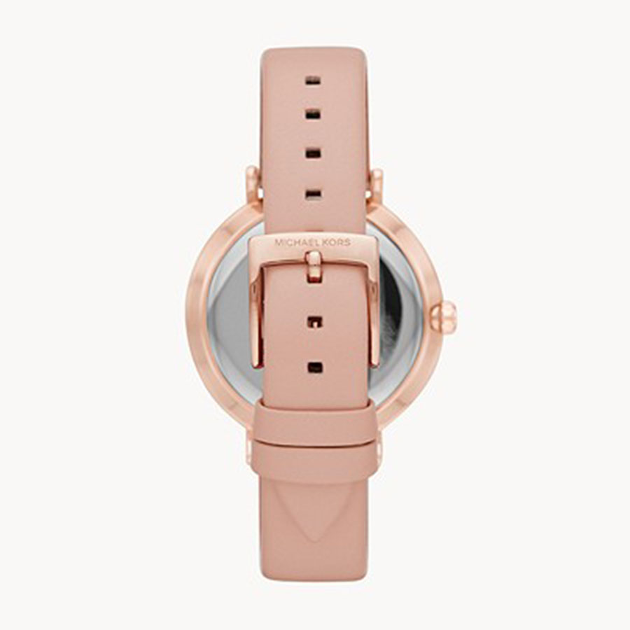 Đồng Hồ Michael Kors Women's Jayne Three-Hand Blush Leather Watch MK7106