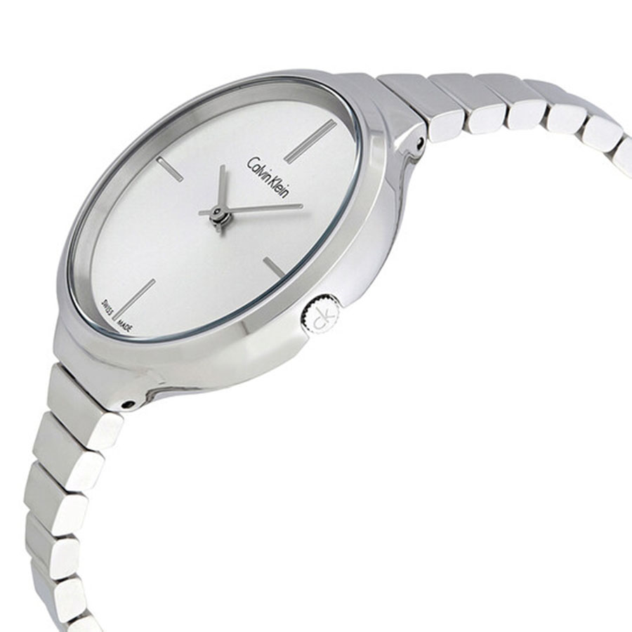 Đồng Hồ Nữ Calvin Klein CK Lively Silver Dial Stainless Steel Ladies Watch K4U23126