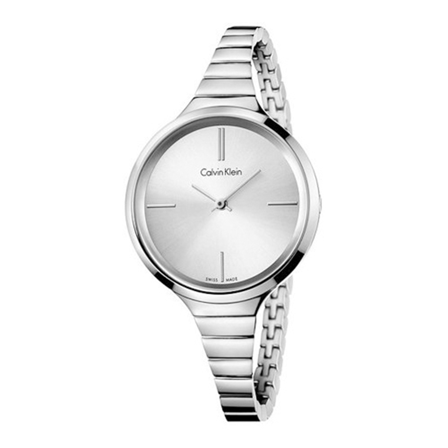 Đồng Hồ Nữ Calvin Klein CK Lively Silver Dial Stainless Steel Ladies Watch K4U23126