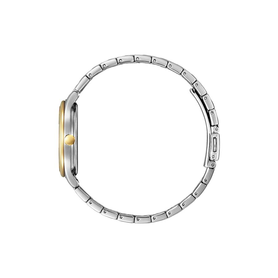 Đồng Hồ Nữ Citizen Eco-Drive Ivory Dial Two Tone Ladies Watch EM0506-77A