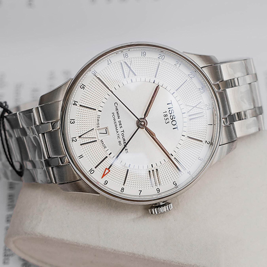 Đồng Hồ Nam Tissot Chemin Des Tourelles Powermatic 80 GMT T099.429.11.038.00