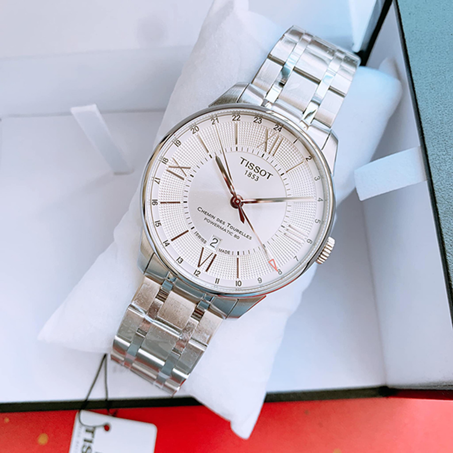Đồng Hồ Nam Tissot Chemin Des Tourelles Powermatic 80 GMT T099.429.11.038.00