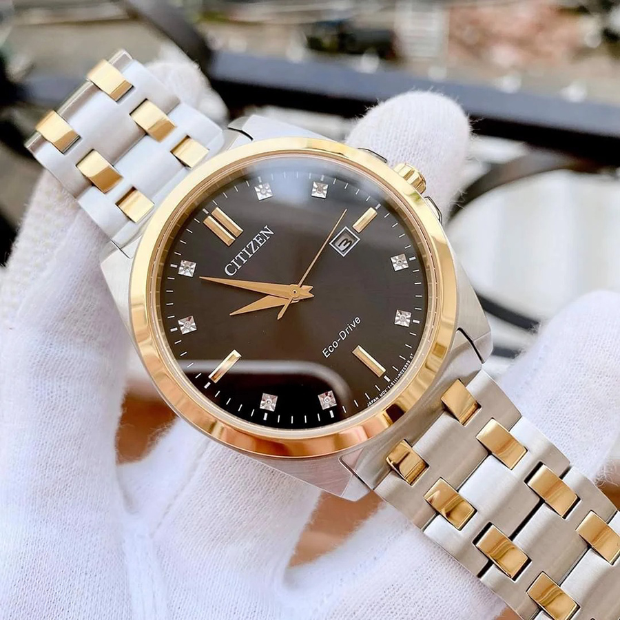 Đồng Hồ Citizen BM7107-50E Sapphire Eco-Drive Màu Đen Bạc