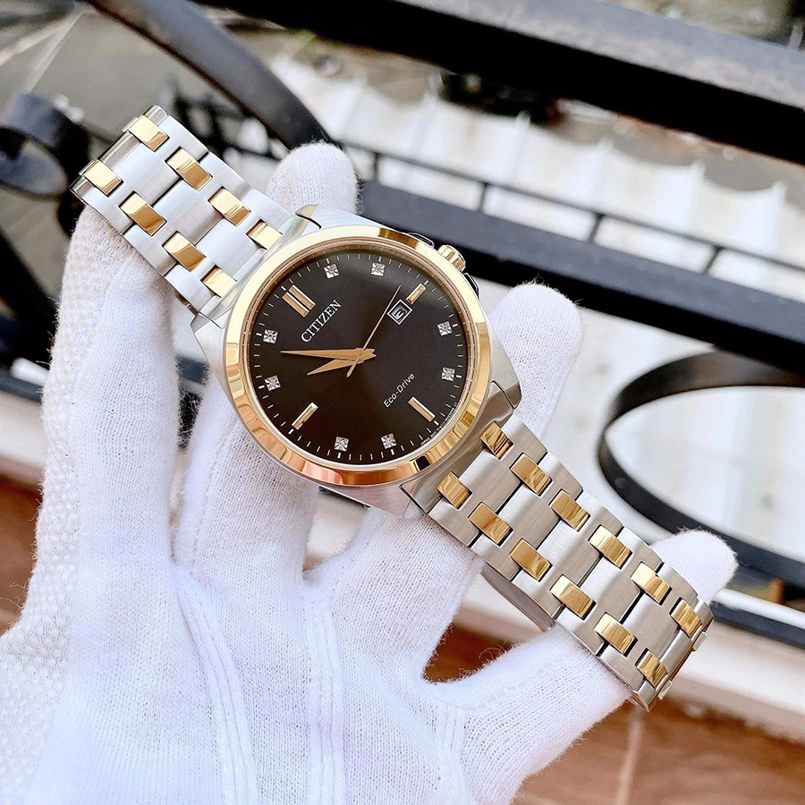 Đồng Hồ Citizen BM7107-50E Sapphire Eco-Drive Màu Đen Bạc
