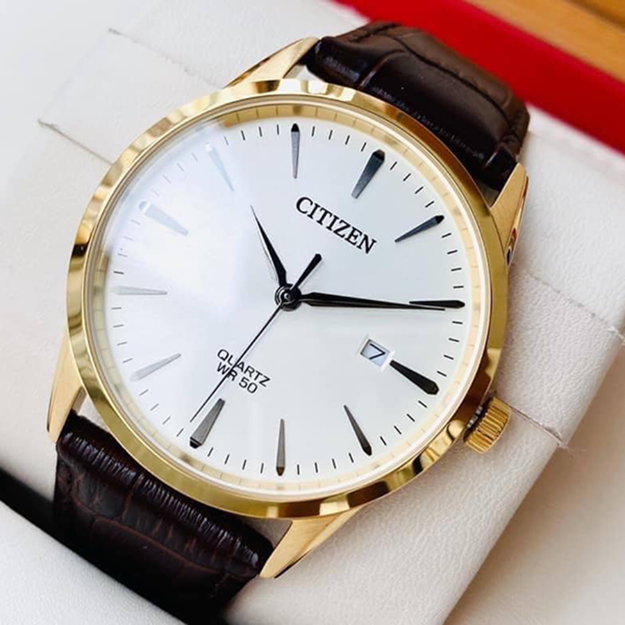 Đồng Hồ Nam Citizen BI5002-14A Màu Nâu Mặt Trắng