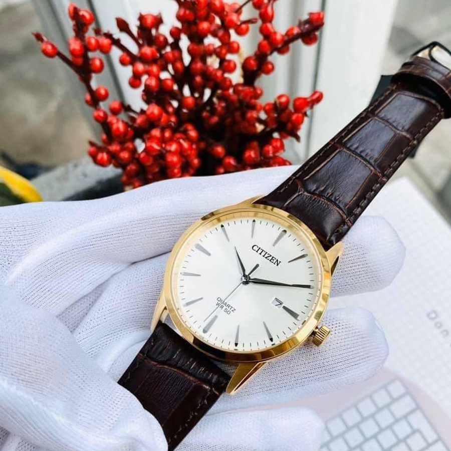 Đồng Hồ Nam Citizen BI5002-14A Màu Nâu Mặt Trắng