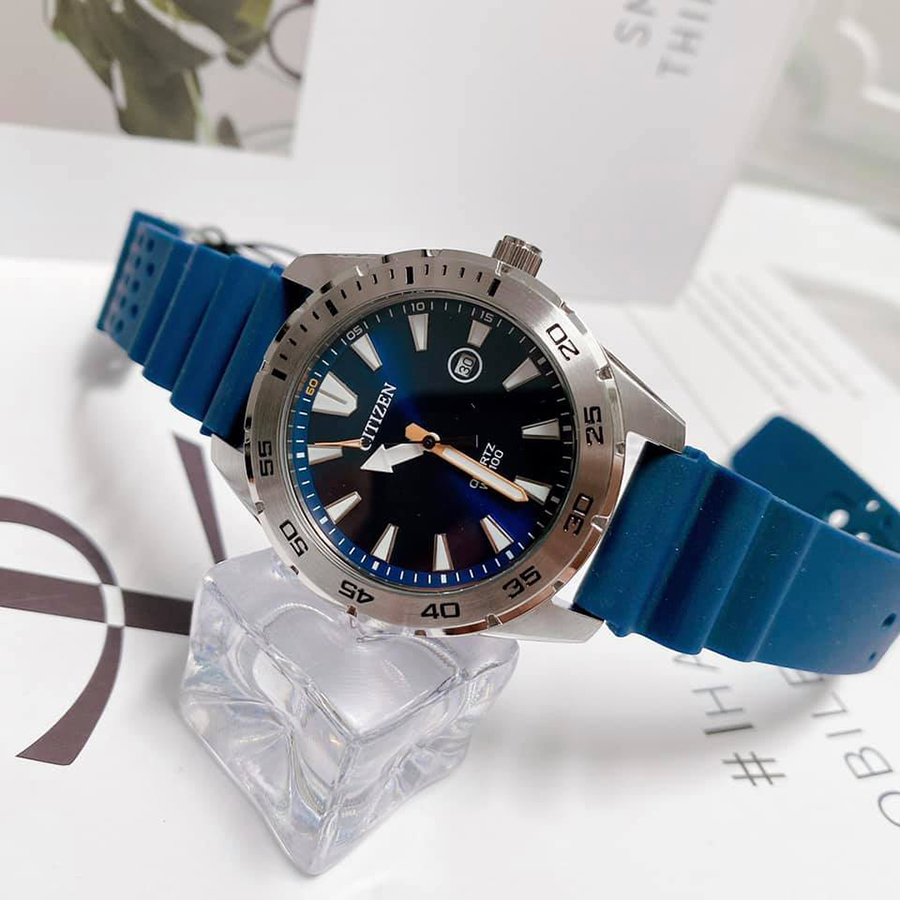 Đồng Hồ Nam Citizen BI1041-22L Màu Xanh Bạc