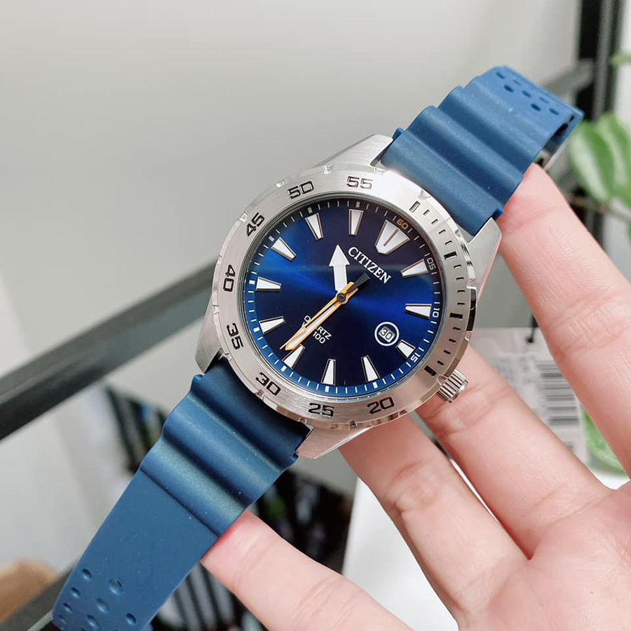 Đồng Hồ Nam Citizen BI1041-22L Màu Xanh Bạc