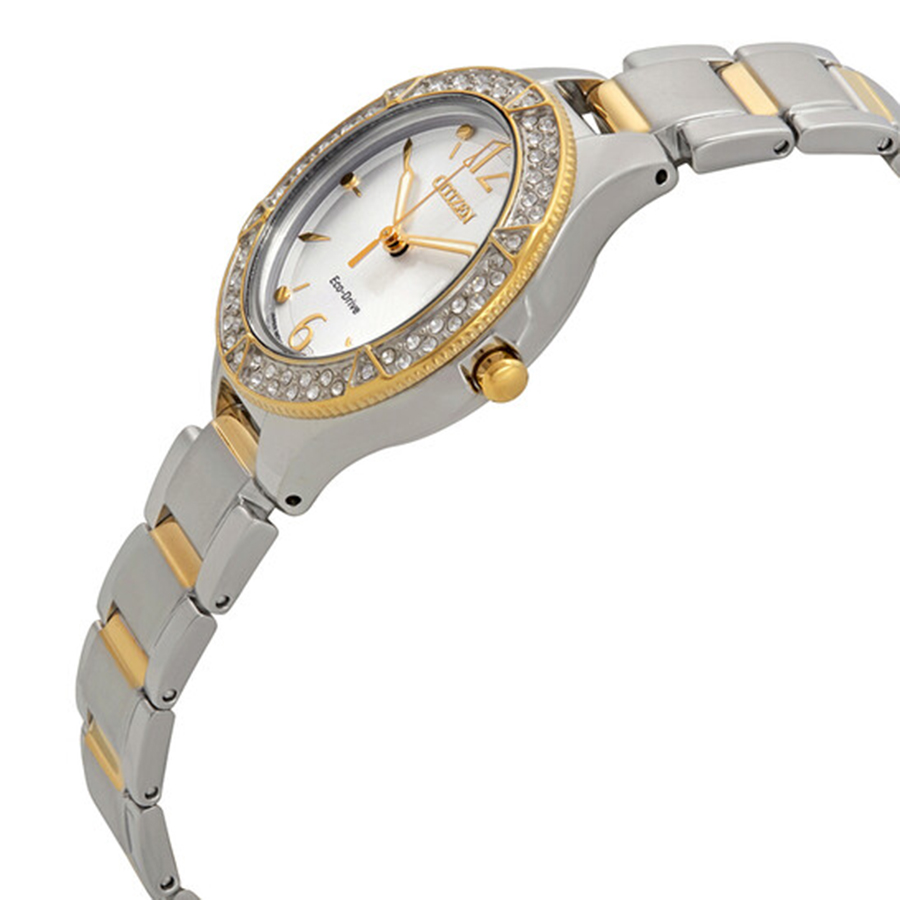 Đồng Hồ Nữ Citizen silhouette Crystal Silver Dial Ladies Watch FE1164-53A