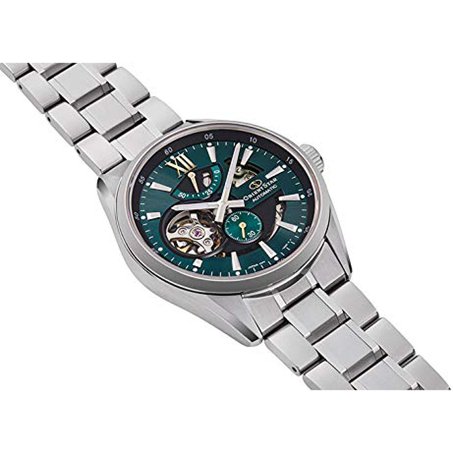 Đồng Hồ Nam Orient Star RK-AV0114E Màu Xanh Bạc