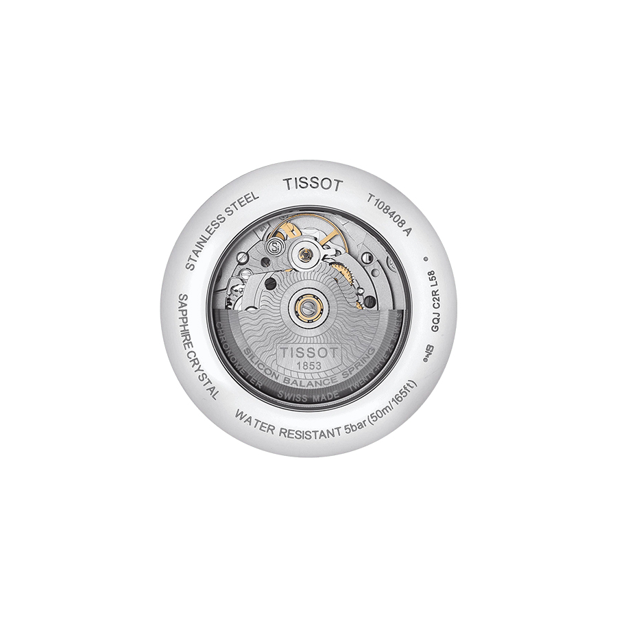 Đồng Hồ Nam Tissot Ballade Automatic Cosc T108.408.26.037.00 Màu Nâu Mặt Trắng