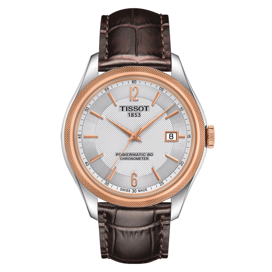 Đồng Hồ Nam Tissot Ballade Automatic Cosc T108.408.26.037.00 Màu Nâu Mặt Trắng