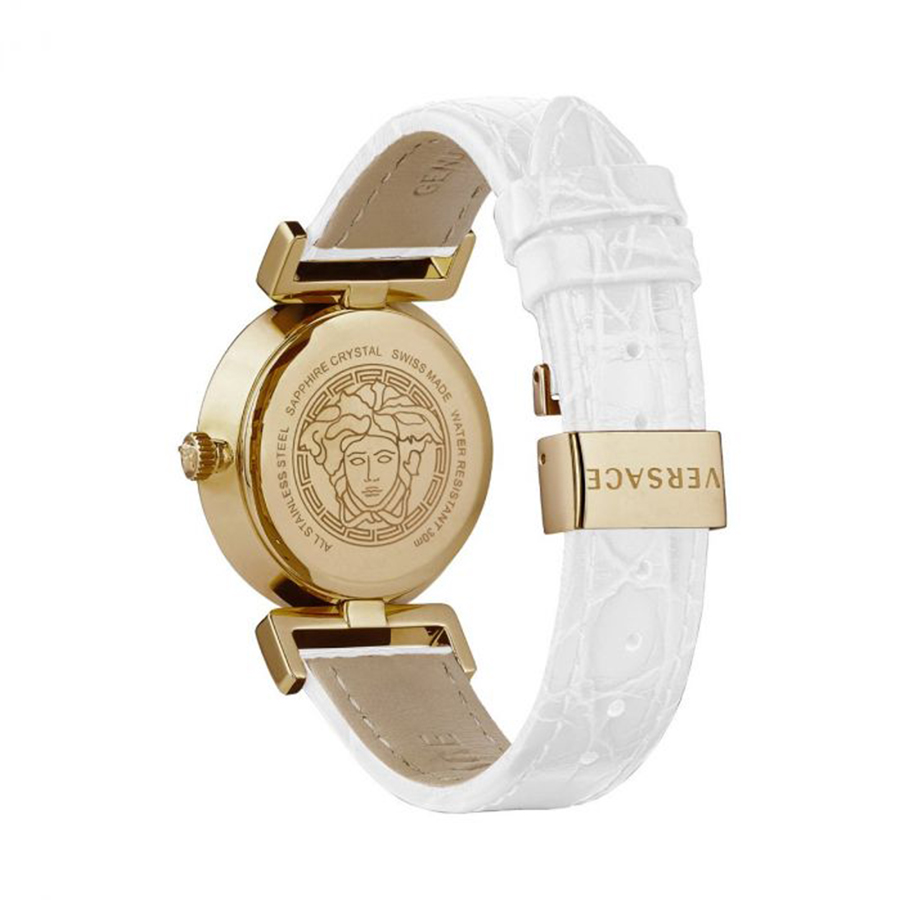 Đồng Hồ Nữ Versace Vanity Swiss White Croco Women's Watch P5Q80D001S001