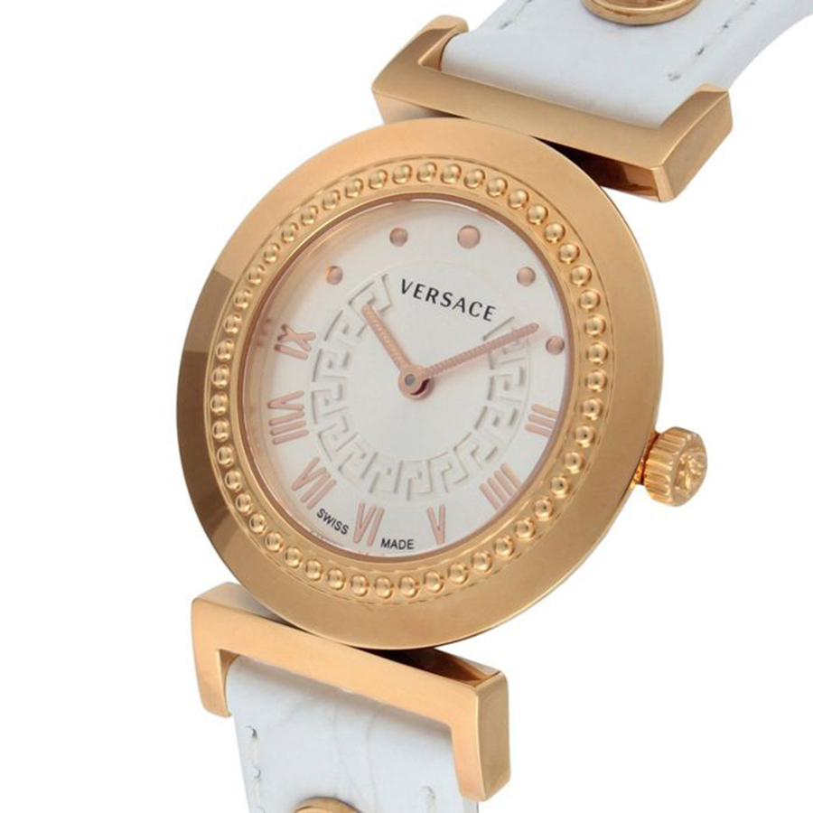 Đồng Hồ Nữ Versace Vanity Swiss White Croco Women's Watch P5Q80D001S001
