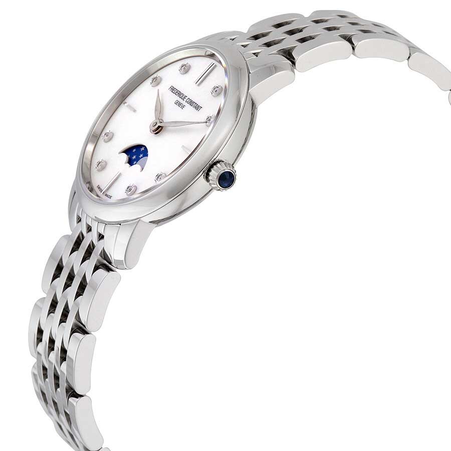 Đồng Hồ Frederique Constant Slimline Mother of Pearl Dial Diamond Watch FC-206MPWD1S6B