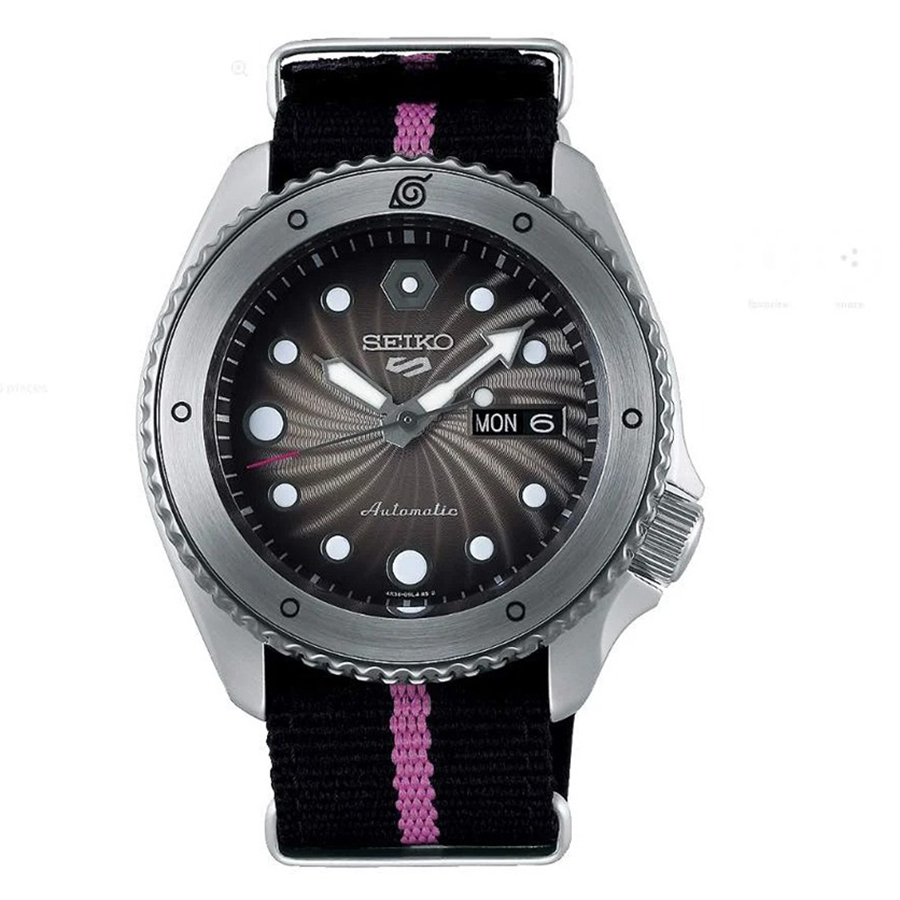 Đồng Hồ Seiko 5 Sports Boruto Limited Edition SRPF65K1S Màu Đen Xám Fullbox