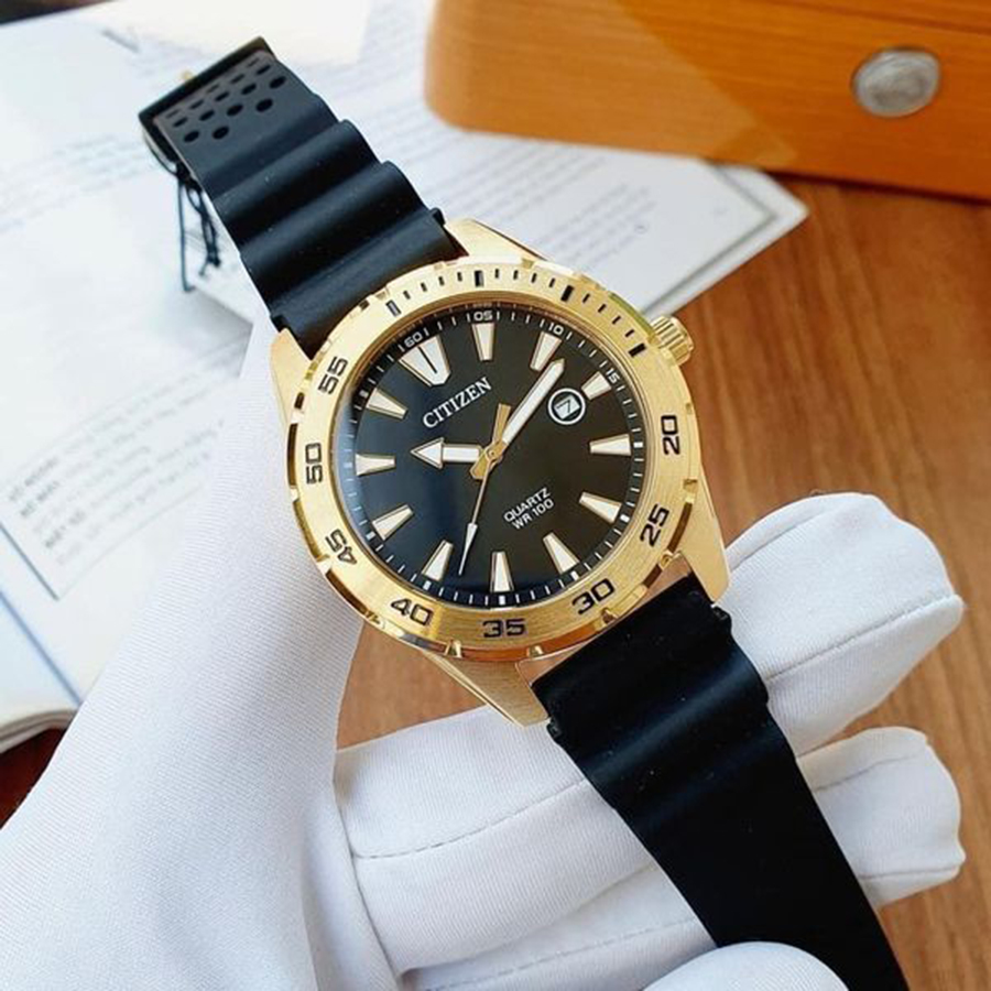 Đồng Hồ Nam Citizen BI1043-01E Màu Đen Vàng