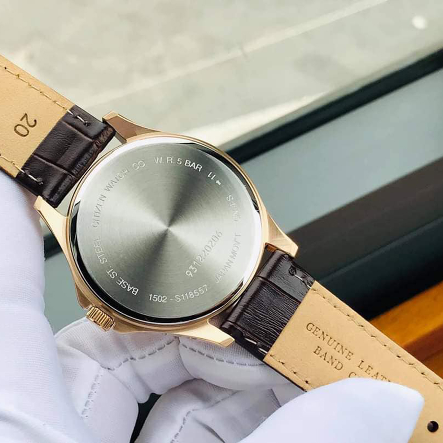 Đồng Hồ Nam Citizen BF2023-01A Màu Nâu Mặt Trắng