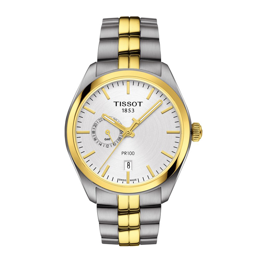 Đồng Hồ Nam Tissot Pr 100 Dual Time T101.452.22.031.00