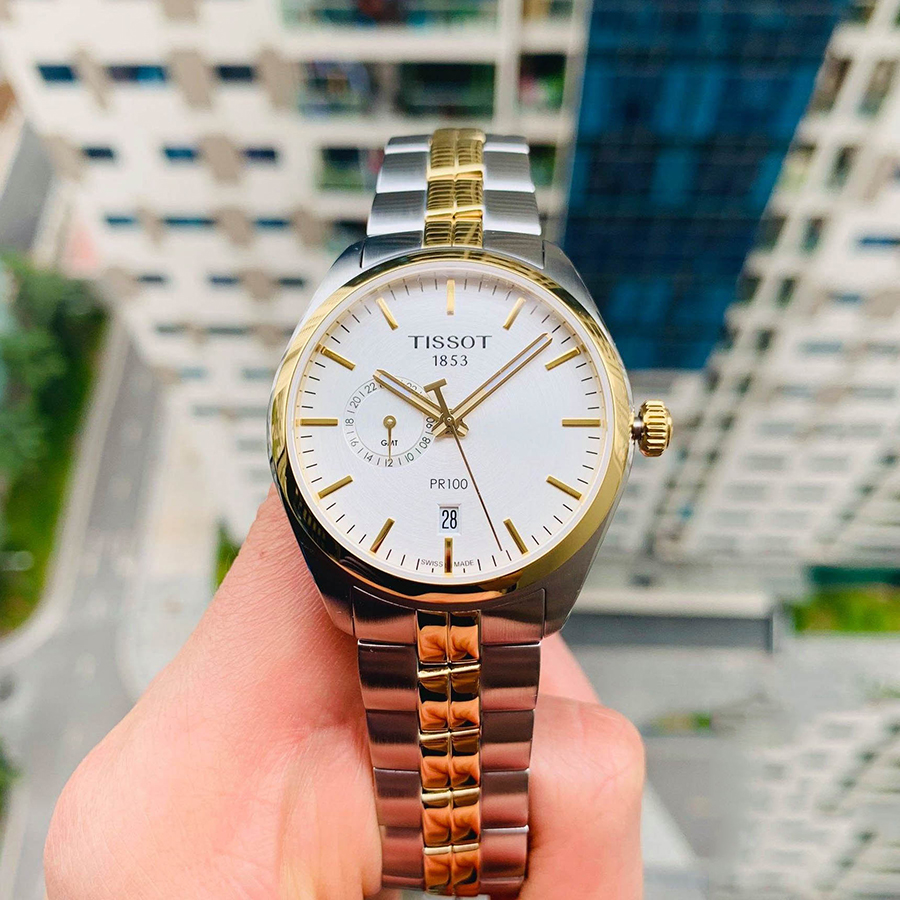 Đồng Hồ Nam Tissot Pr 100 Dual Time T101.452.22.031.00