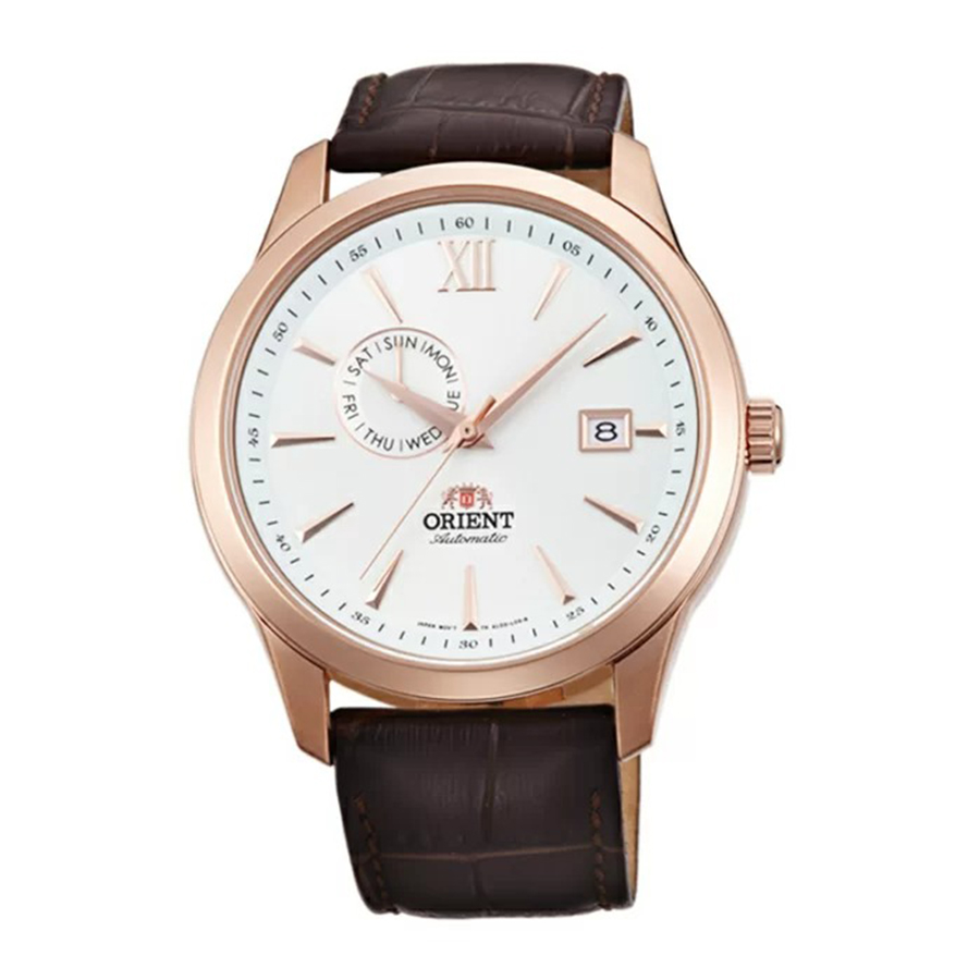 Đồng Hồ Nam Orient FAL00004W0 Màu Nâu Mặt Trắng