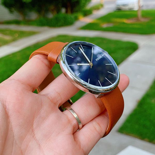 Đồng Hồ Nam Fossil BQ2438 Màu Mâu Mặt Xanh