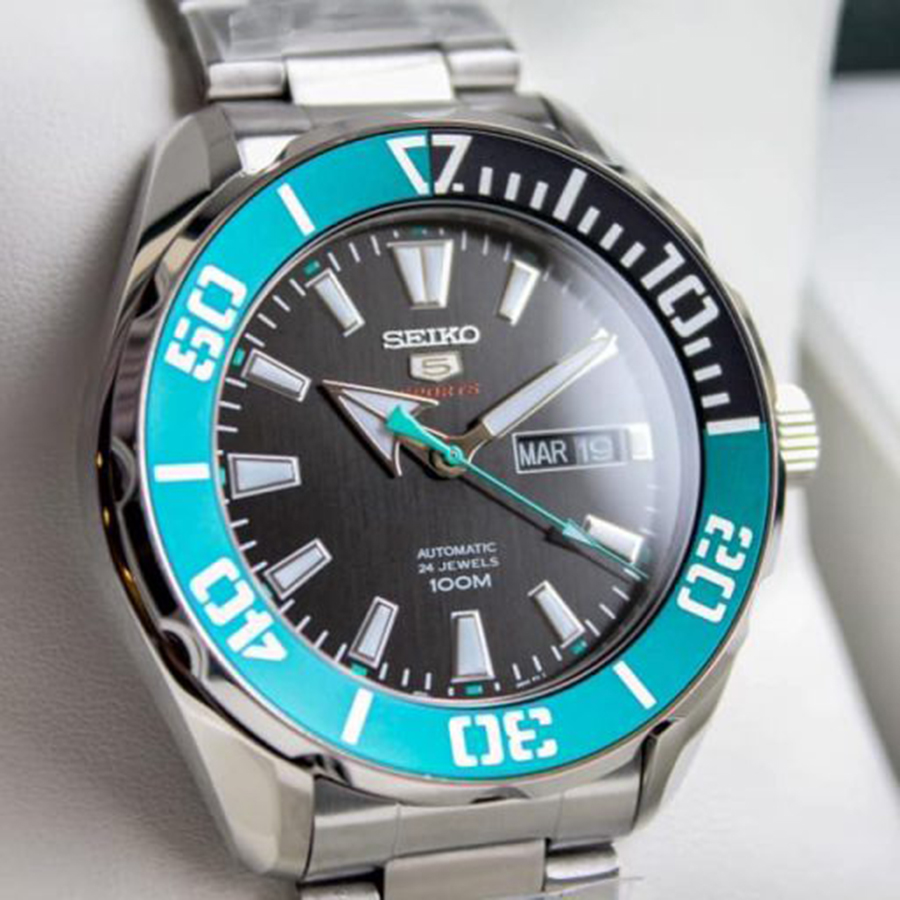 Đồng Hồ Nam Seiko 5 Sports Black Jade Steel SRPC53K1