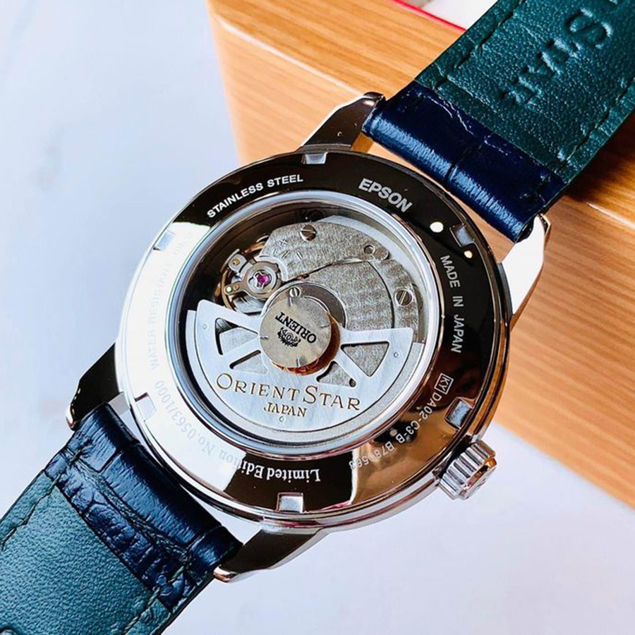 Đồng Hồ Nam Orient Star Open Heart Limited RE-DA0001L00B Màu Xanh Navy