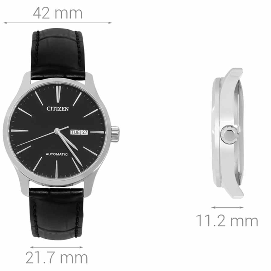 Đồng Hồ Nam Citizen NH8350-08E Cơ Tự Động Màu Đen