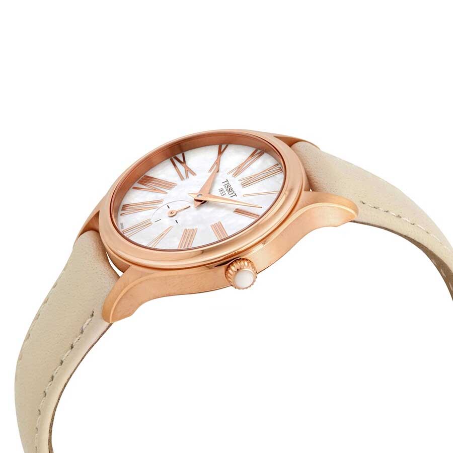 Đồng Hồ Nữ Tissot Bella Ora Mother Of Pearl Dial Ladies Watch T103.310.36.113.01 Màu Vàng Kem