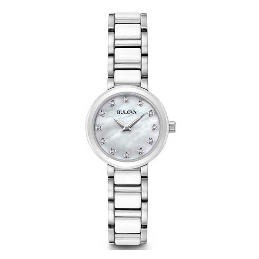 Đồng Hồ Bulova Diamond Mother of Pearl Dial Ladies 98P158